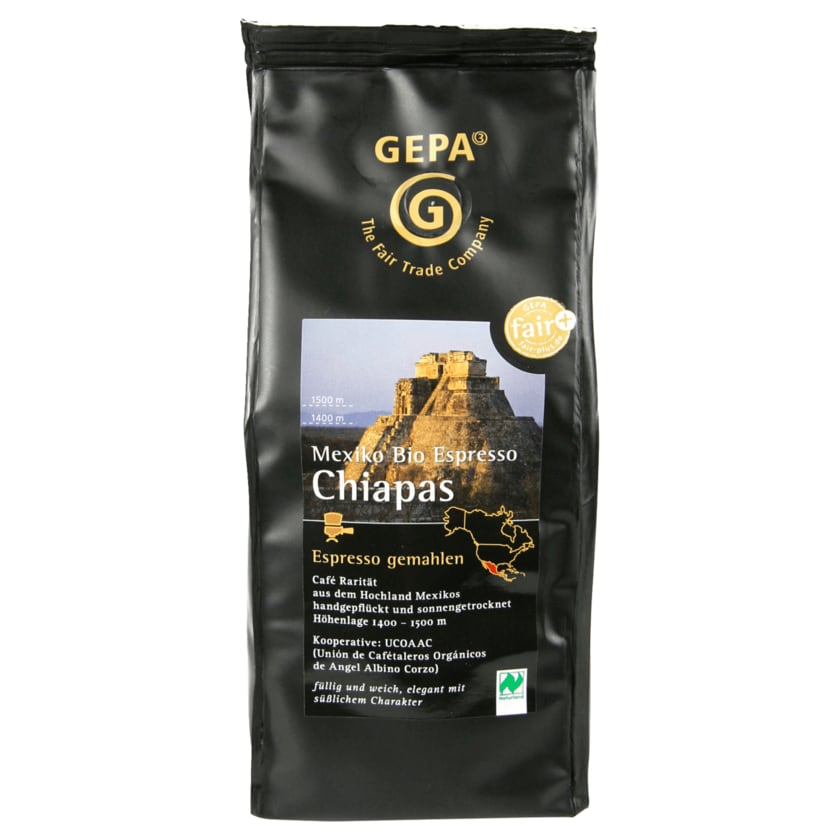 Gepa Mexiko Bio Espresso gemahlen Chiapas 250g